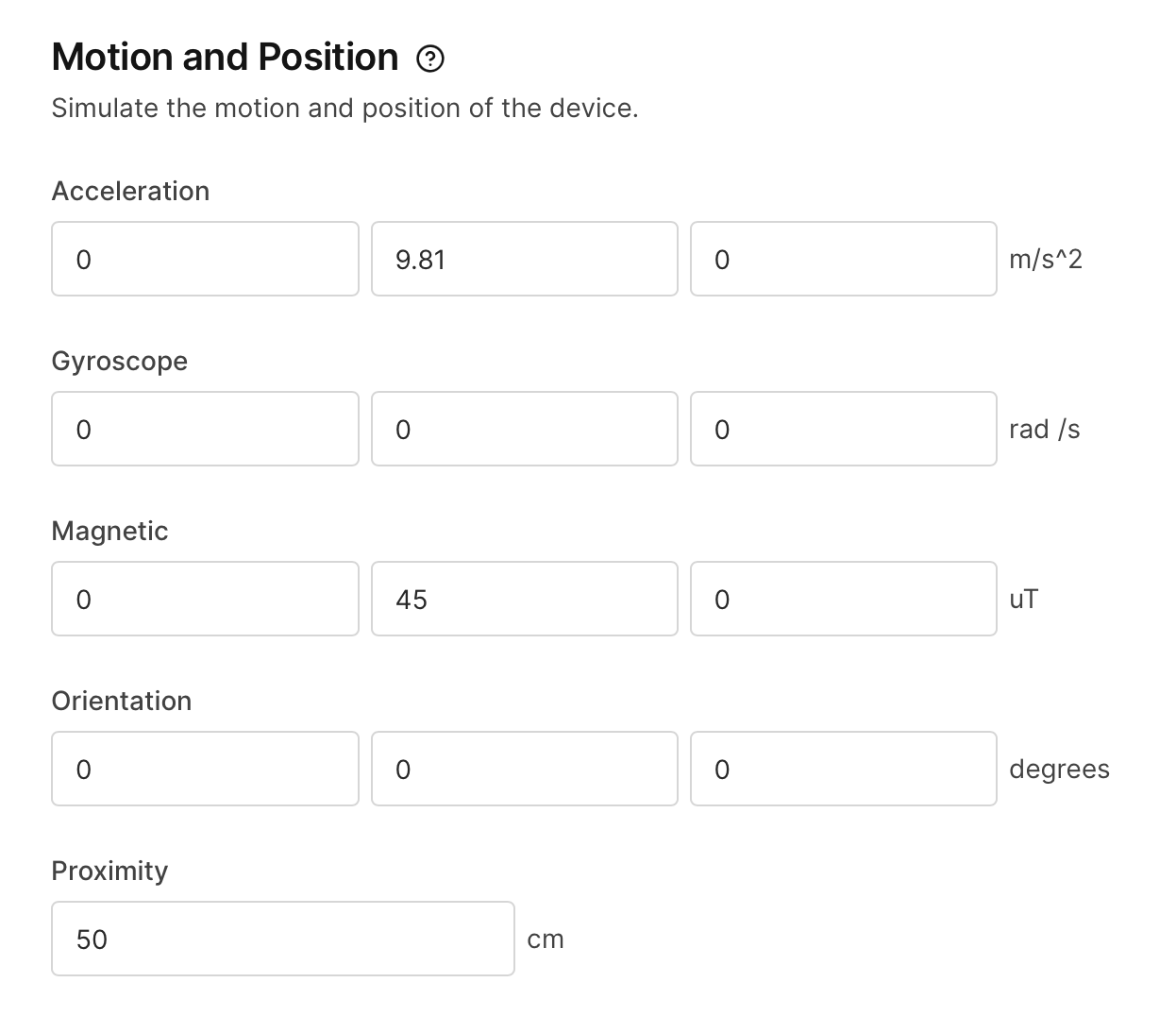 Motion and Position