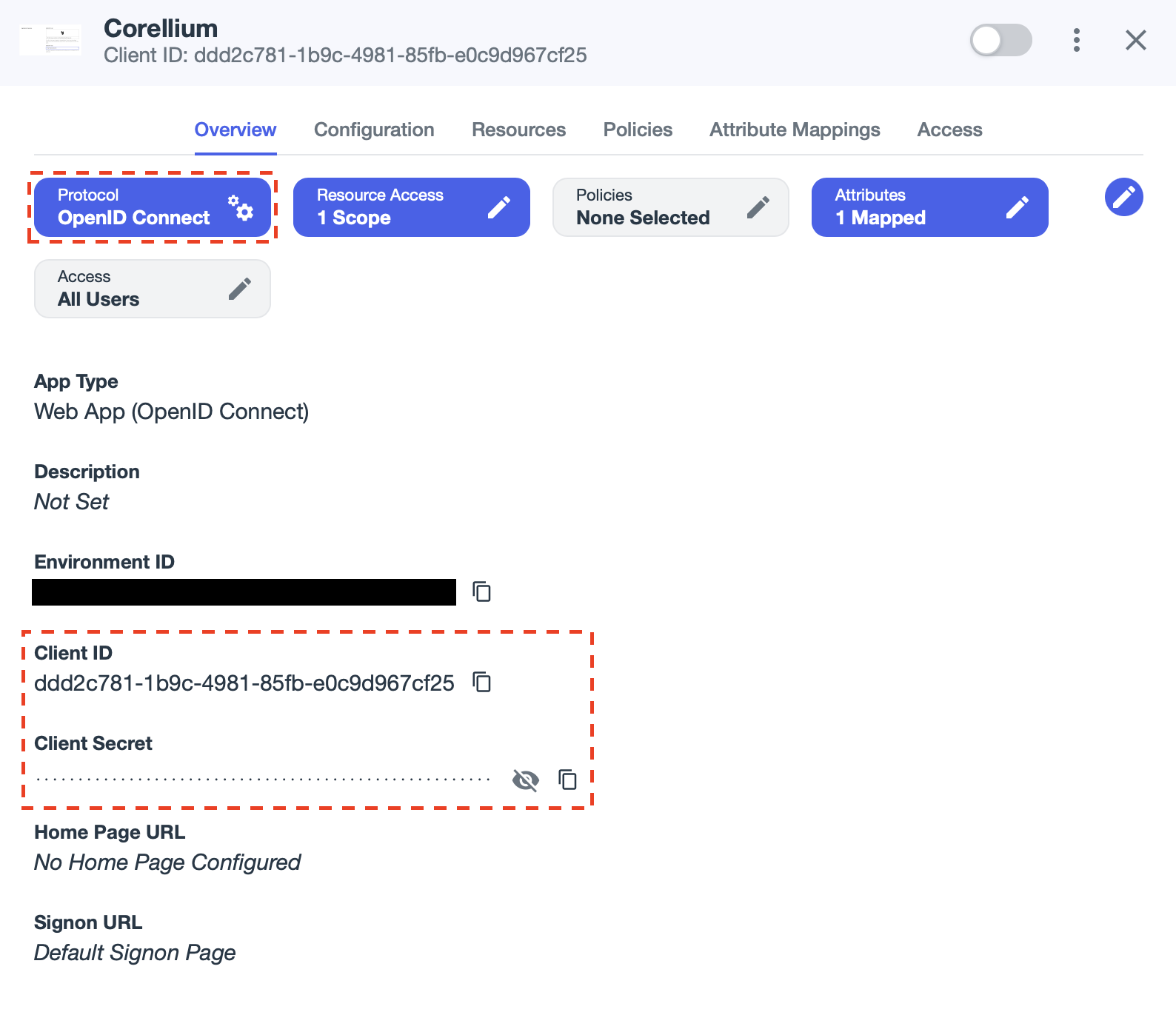 Click Protocol OpenID Connect